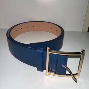 Women’s Blue Faux Leather Belt